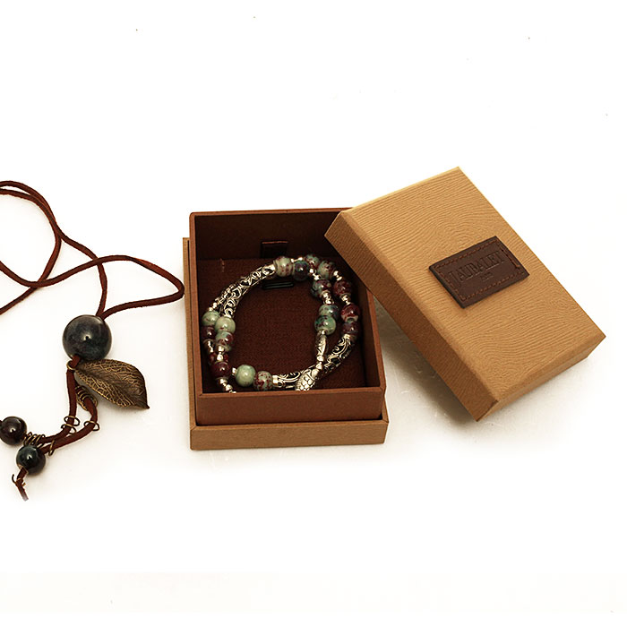 Customized logo printed pretty jewellery box