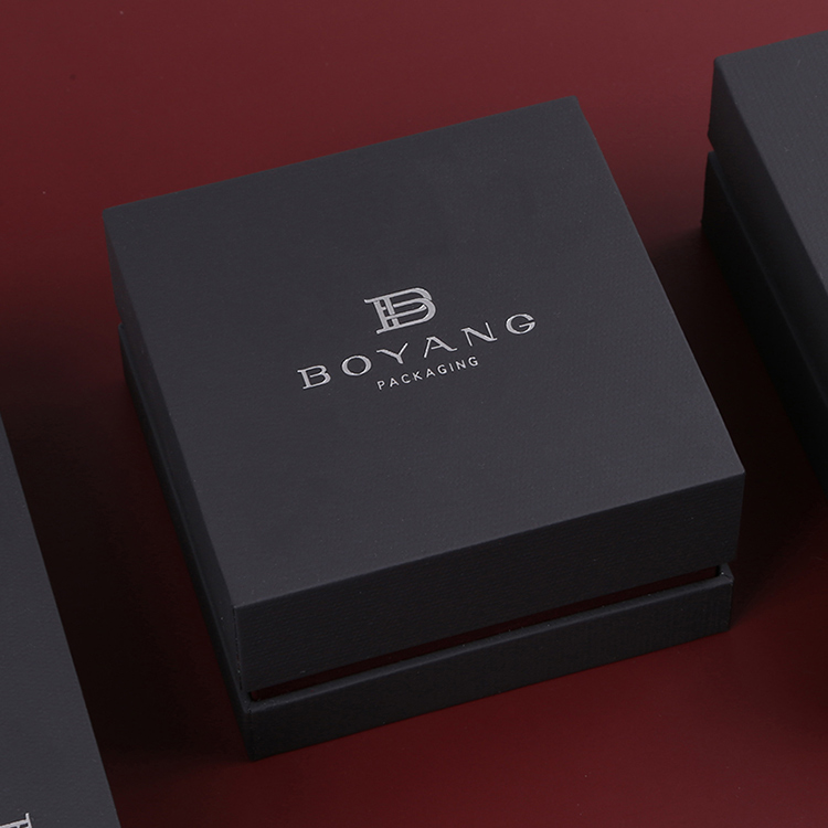 Custom logo design paper necklace gift boxes jewellery box packaging 