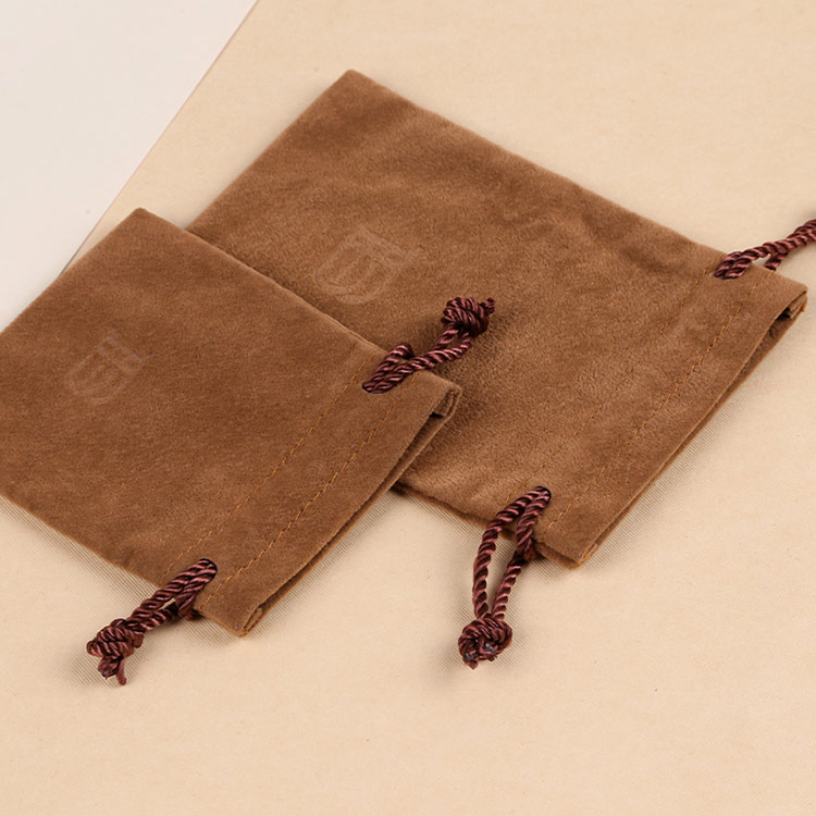 High end luxury custom small drawstring gift pouches jewelry bags