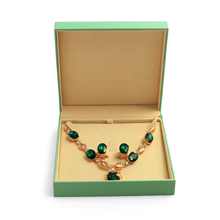 Luxury customized logo printed necklace case, custom best jewelry box