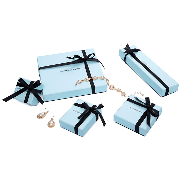Paper blue jewelry box china, jewelry box factory
