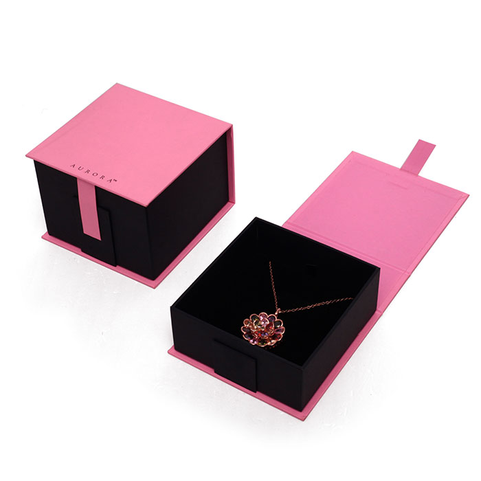 Custom delicate cardboard jewelry box, custom jewelry box.