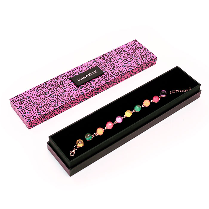 Custom quality jewellery box set, Pink leopard pattern