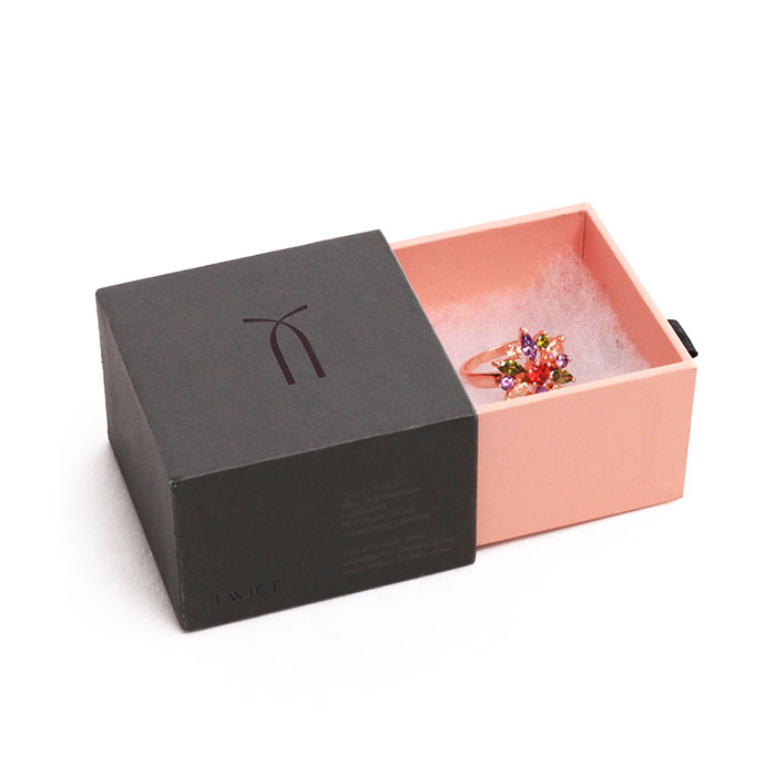 Exquisite kraft paper custom jewelry package box