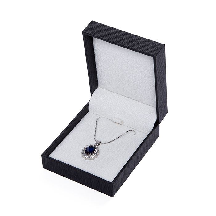 High quality black plastic custom jewelry set box