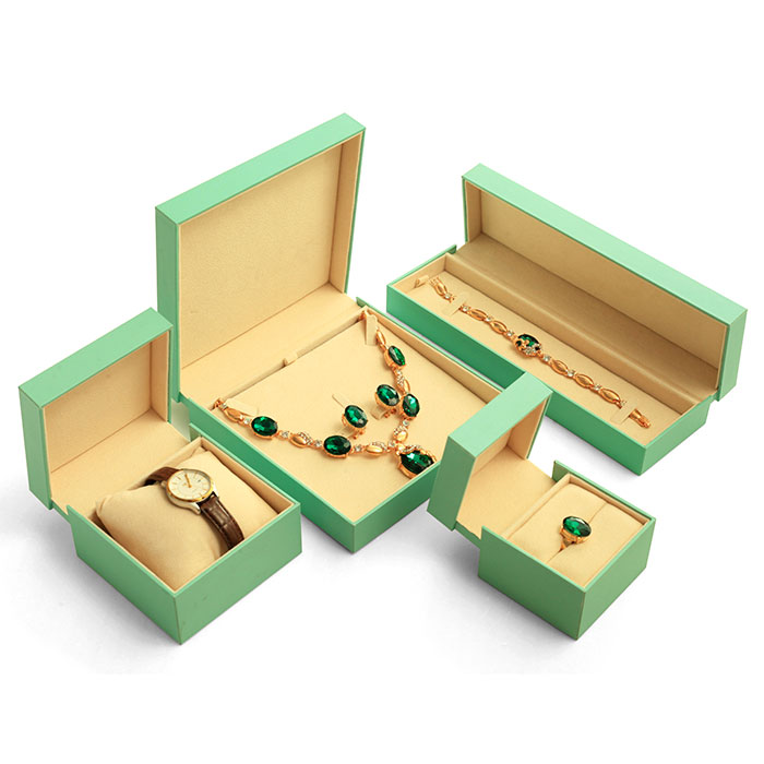 Green plastic ring boxes, custom pearl ring box manufacturers