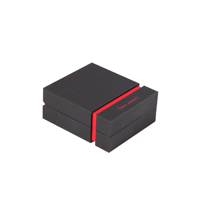 Customized jewelry box, black plastic jewelry box factory