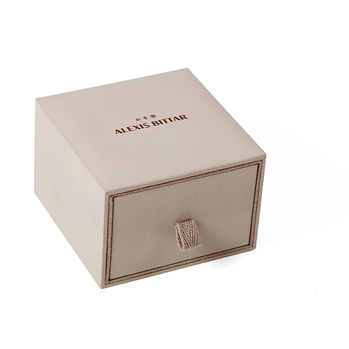 OEM high end custom jewelry drawer box and drawstring pouch