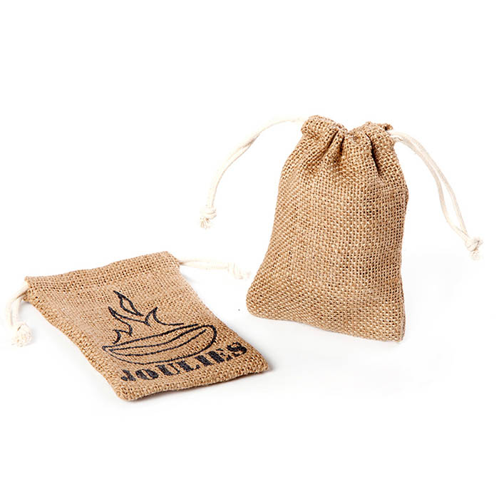 High quality custom jute jewelry pouches