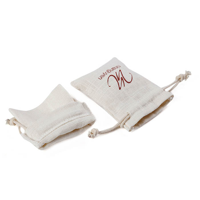 White environmental protection custom linen bag