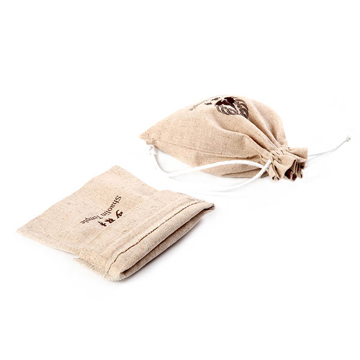 Factory cheap wholesale hemp bag drawstring