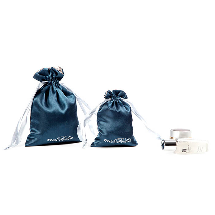 Cosmetic drawstring bags, satin pouch factory