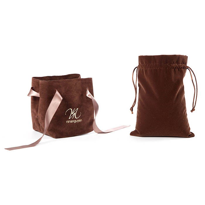 Velvet drawstring bags, velvet pouch factory