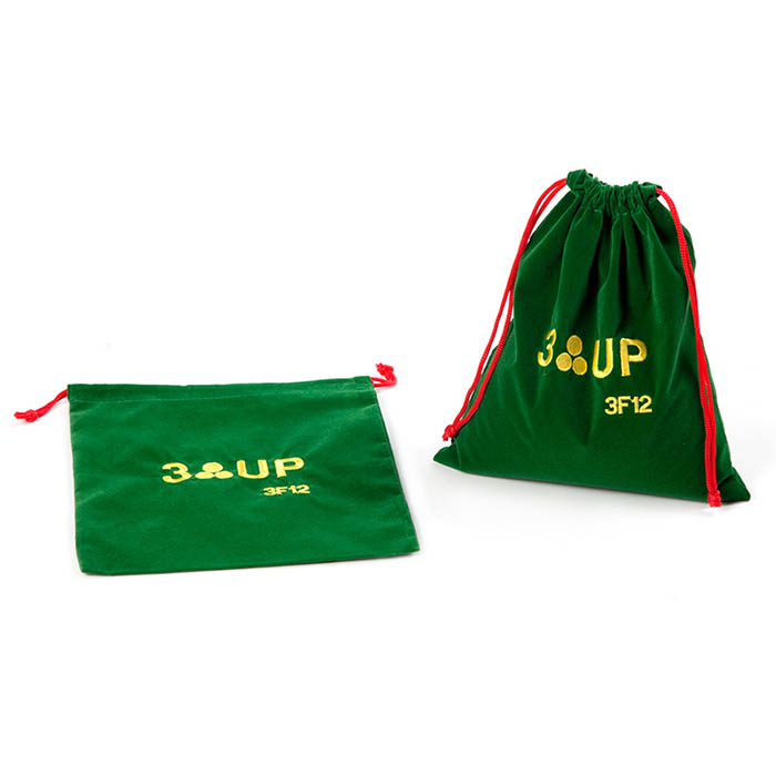Custom colourful drawstring jewelry bags with logo factory
