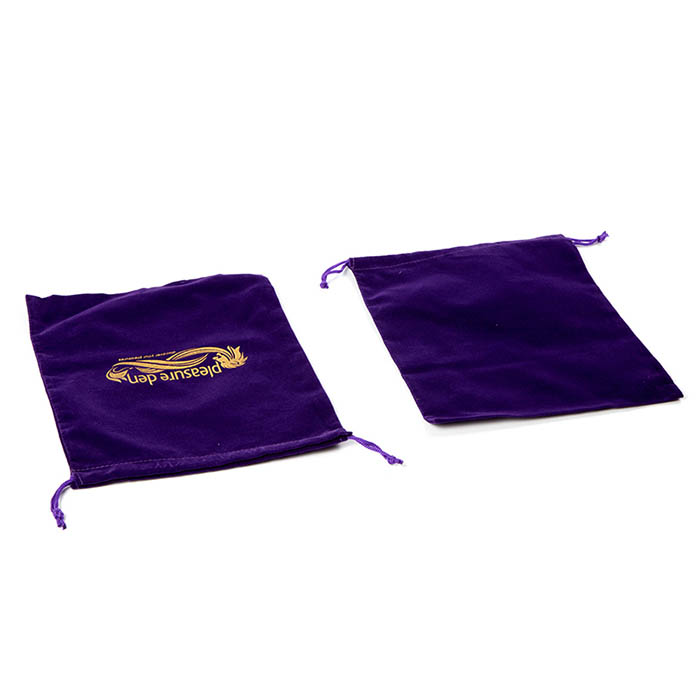High quality violet custom velvet pouch for jewelry