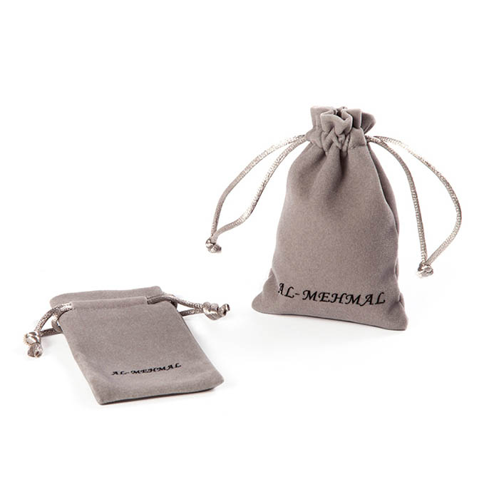 Cheap wholesale velvet plain drawstring bag