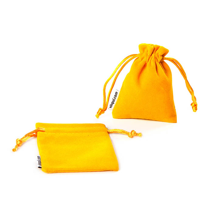 Custom velvet drawstring bags, plush velvet pouch factory