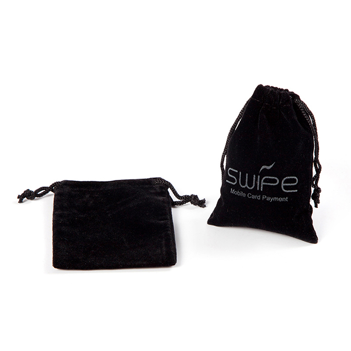 Custom high quality velvet drawstring jewelry pouch
