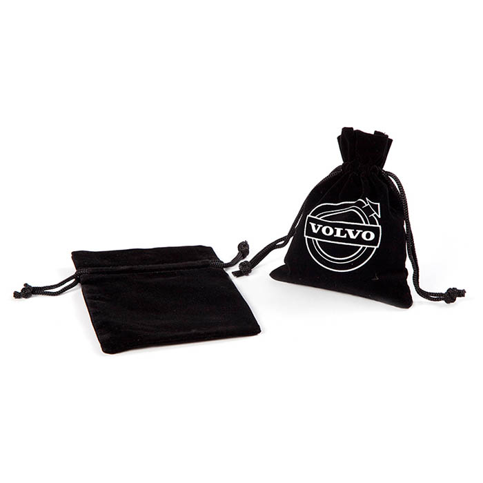 Custom promotional drawstring jewelry velvet bag