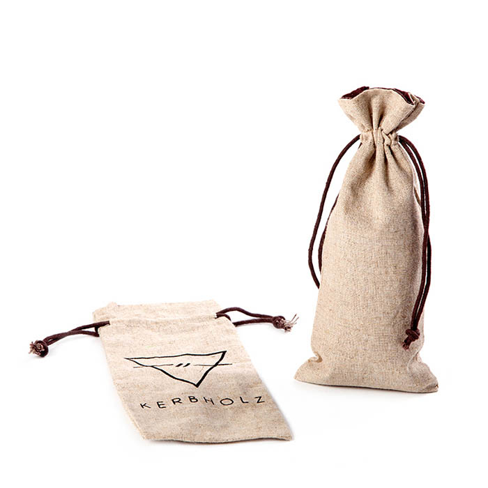 Wholesale logo customized jute drawstring bag
