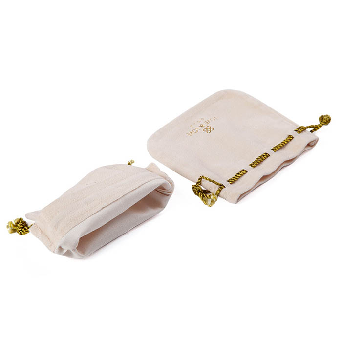 Drawstring jewelry bags, velvet fabric pouch factory