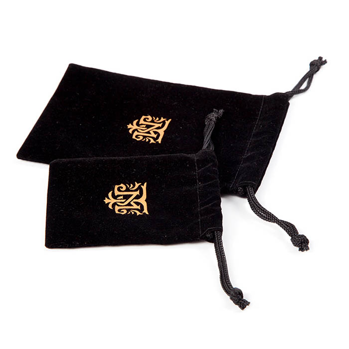 High quality black custom velvet watch pouch manufacturer