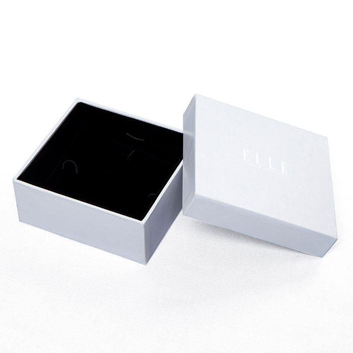 Customized logo printed large white jewelry box