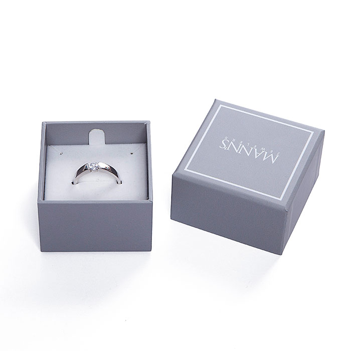 Custom gray paper jewelry boxes wholesale