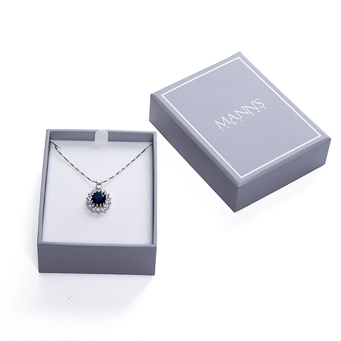 Custom gray paper jewelry boxes wholesale