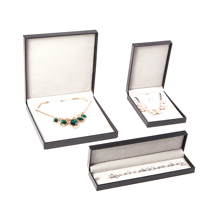 Black custom unique plastic jewelry box