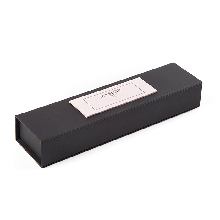 Charm custom black jewelry box paper
