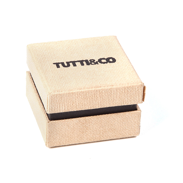 Customized fashion linen paper jewelry box set