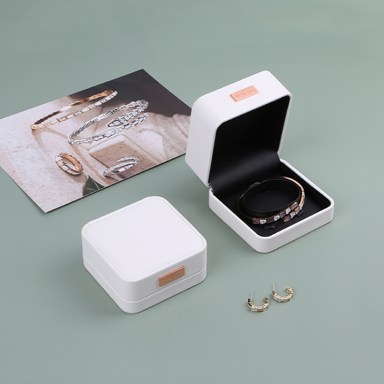 Custom unique luxury engagement ring gift jewelry plastic leather boxes for proposal