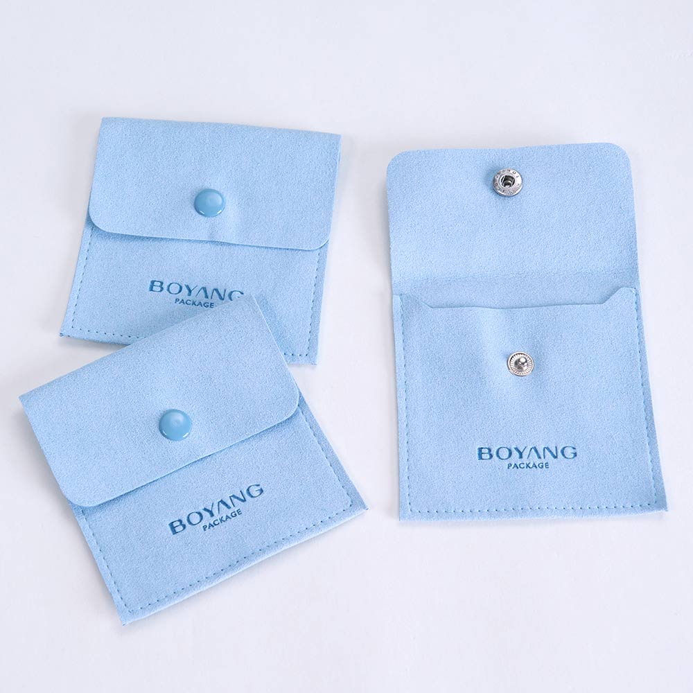 Microfiber Suede Gift Jewelry Pouch Bag with Custom Logo