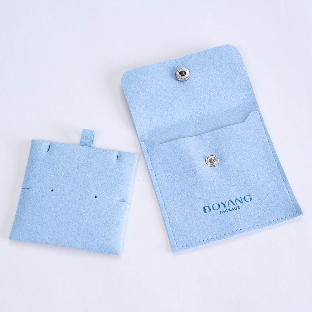 Microfiber Suede Gift Jewelry Pouch Bag with Custom Logo