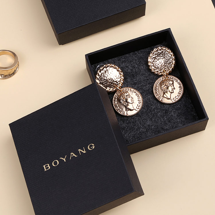 Custom logo Printed Paper Earring Bracelet Jewelry Box Jewelry Packaging Necklace Bracelet Box