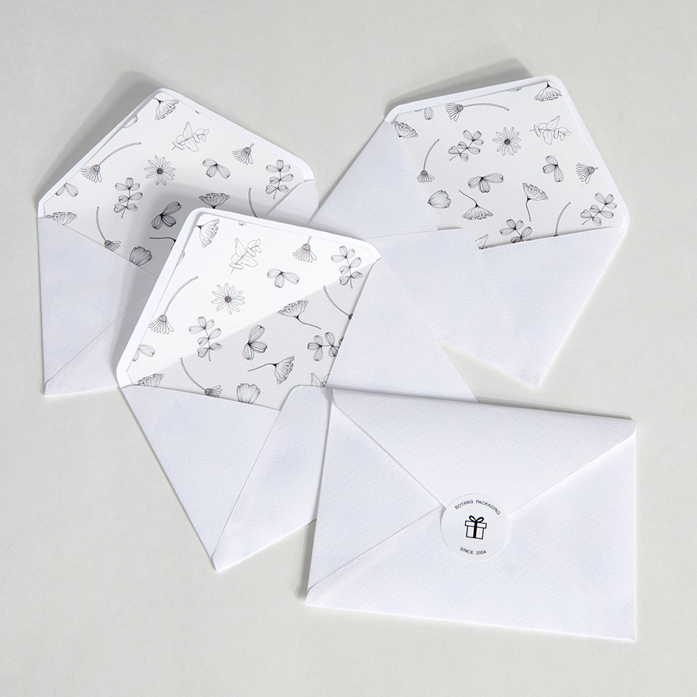 Custom Kraft Paper Wedding Gift Necklace Envelope Packaging