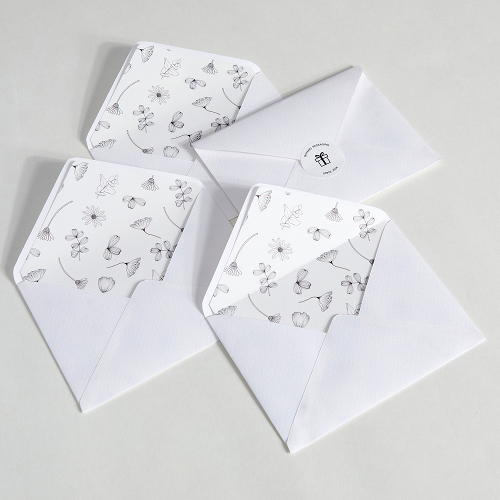 Custom Kraft Paper Wedding Gift Necklace Envelope Packaging