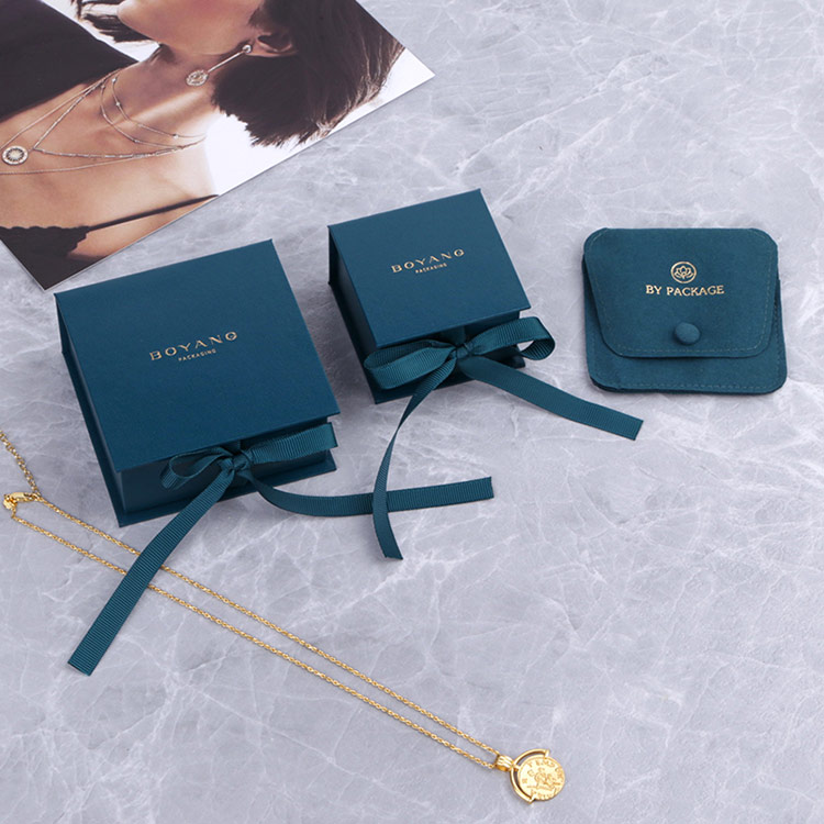 Factory High Quality Custom logo Printed Paper Wedding Necklace Jewelry Gift Packaging Box