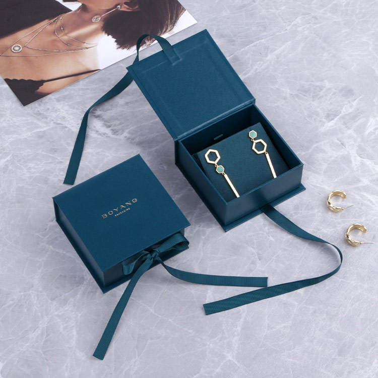 Factory High Quality Custom logo Printed Paper Wedding Necklace Jewelry Gift Packaging Box