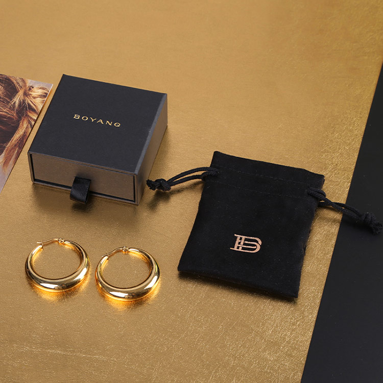 High quality logo customized paper jewellery boxes