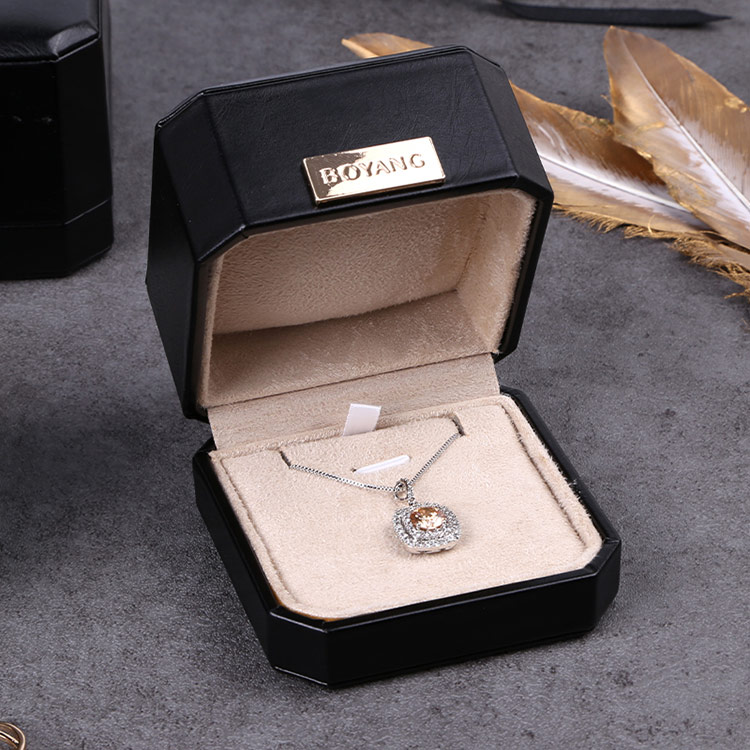Luxury custom black jewelry gift box