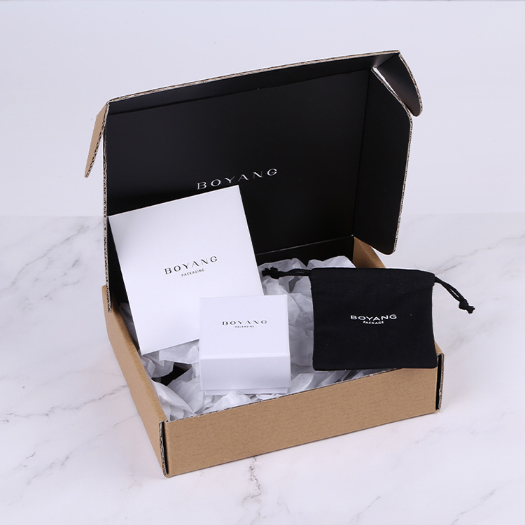 Customized printed paper jewelry box, jewelry packaging factory