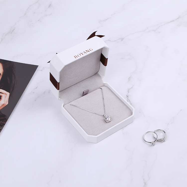 Custom unique jewelry packaging, ribbon accessory packaing box factory