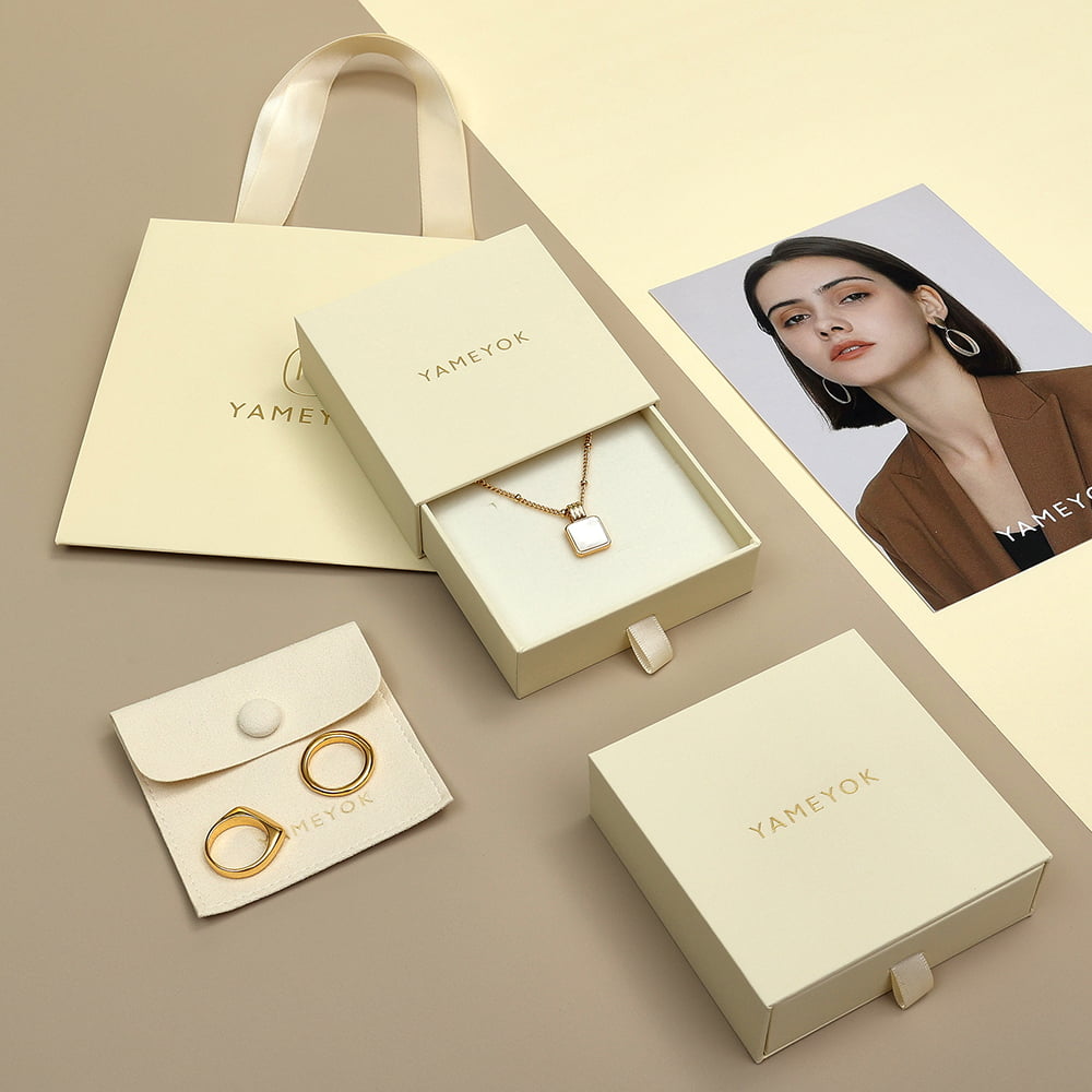 Good supplier wholesale cardboard paper drawer slide earring box