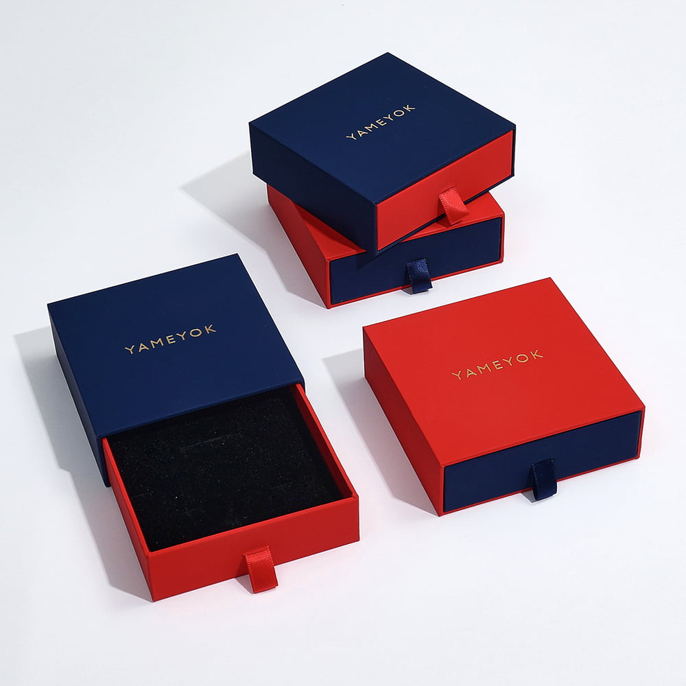 Personalised design cardboard paper gift custom best jewelry box