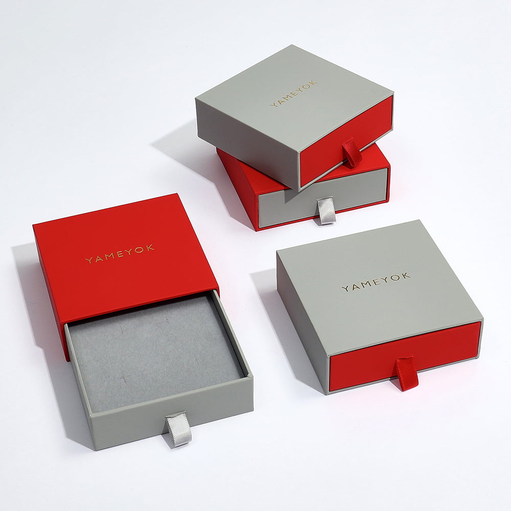Personalised design cardboard paper gift custom best jewelry box