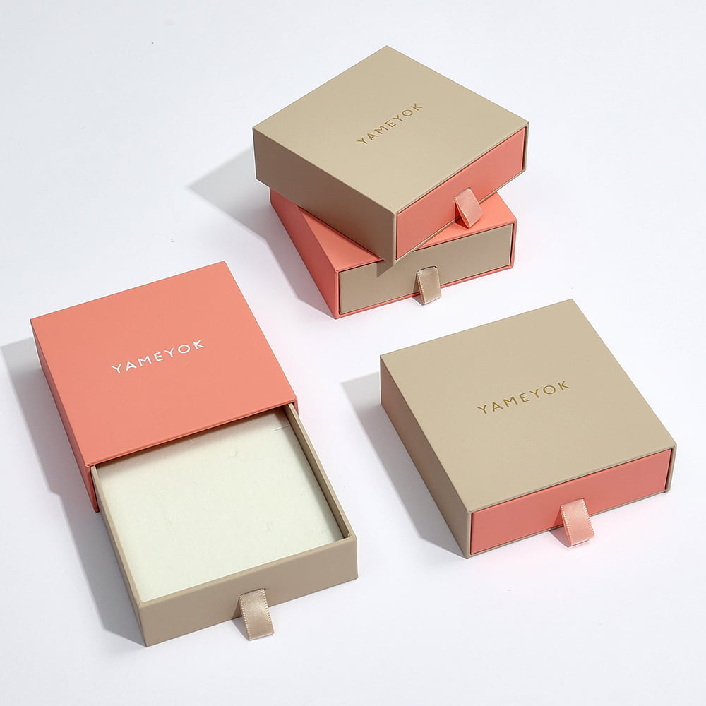 Personalised design cardboard paper gift custom best jewelry box