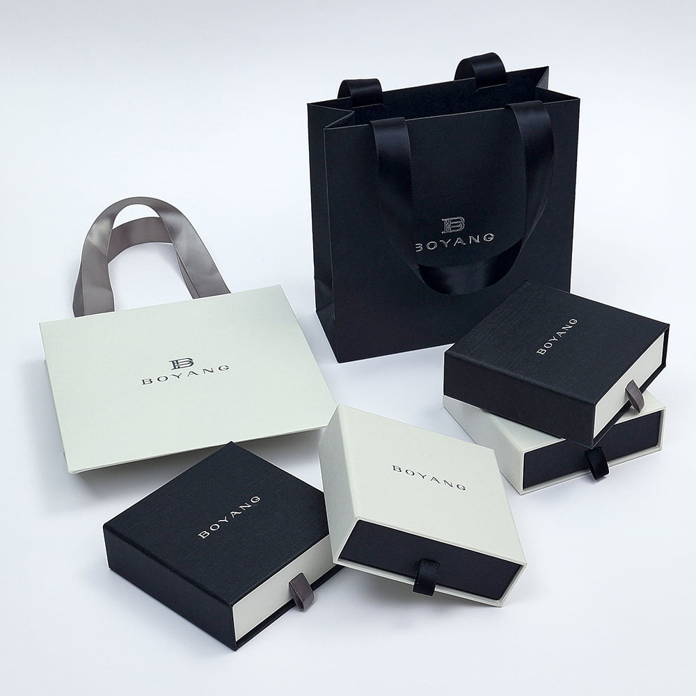 New products elegant custom logo small jewelry paper box for gift