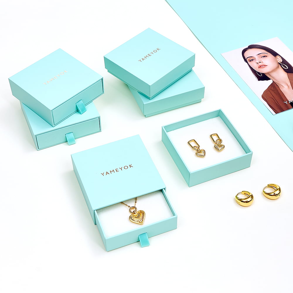 Good supplier wholesale cardboard paper drawer slide earring box